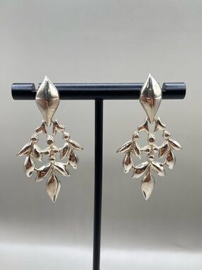 Joseph Esposito Sterling Silver Olive Leaf Post Earrings